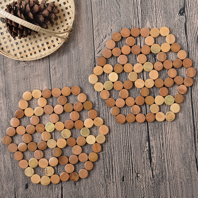 楠竹隔热垫10个装大号砂锅垫防烫镂空餐桌垫碗垫家用盘子垫竹杯垫,淘宝优惠券,粉丝福利购,淘宝优惠卷