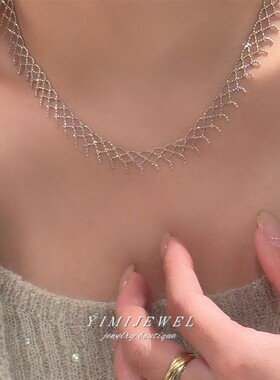 敲高级优雅流苏锁骨链