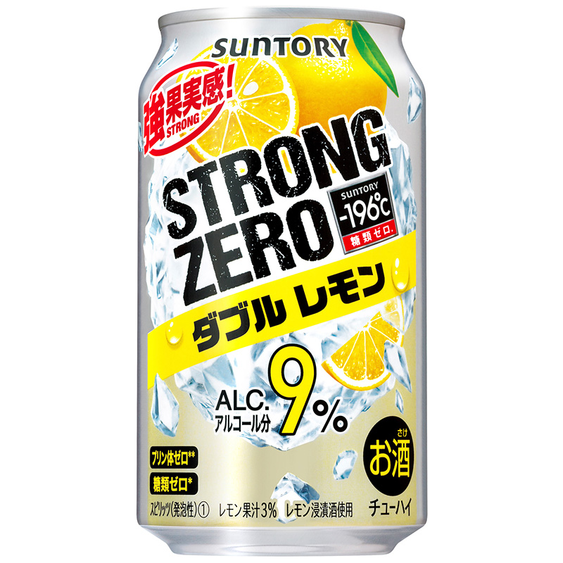 日本进口三得利STRONG ZERO强零黄柠檬微醺鸡尾酒零糖无嘌呤9度酒 - 图3