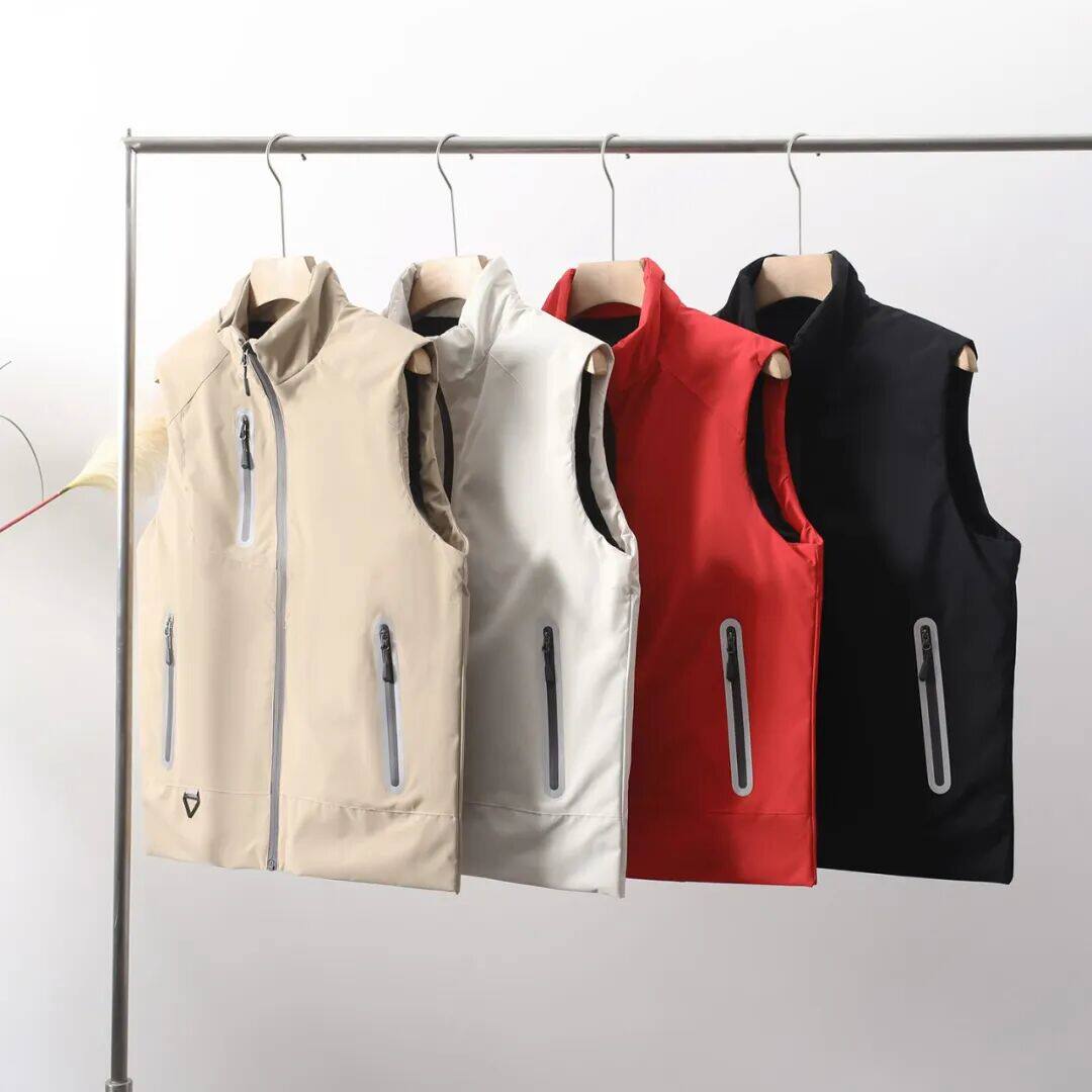 Men's and women's outdoor casual stand collar down vest