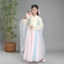 Cô gái trang phục Hanfu trailing đắt tiền trang phục trẻ em váy cổ tích Sansei III cô gái trình diễn trang phục công chúa váy - Trang phục áo len bé gái Trang phục