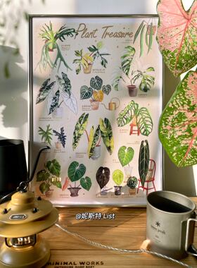 妮斯特INS风原创植物客厅装饰画