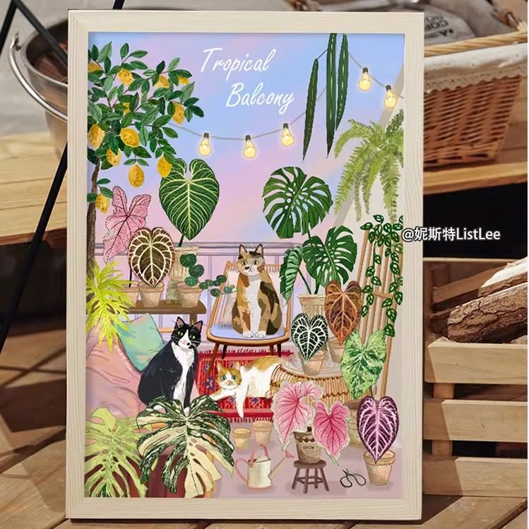 总有美好在发生 | 北欧INS风植物画 原创客厅装饰画玄关沙发挂画,淘宝优惠券,粉丝福利购,淘宝优惠卷