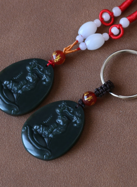 物瑞虎保泰吊坠青玉护身符挂件