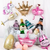 Алюминиевая фольга воздушный шар для детской вечеринки по случаю вечеринки по случаю вечеринки по случаю вечеринки на день рождения