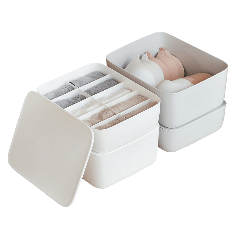 Underwear storage box dormitory artifact underwear underwear socks baby children drawer compartment cover finishing students