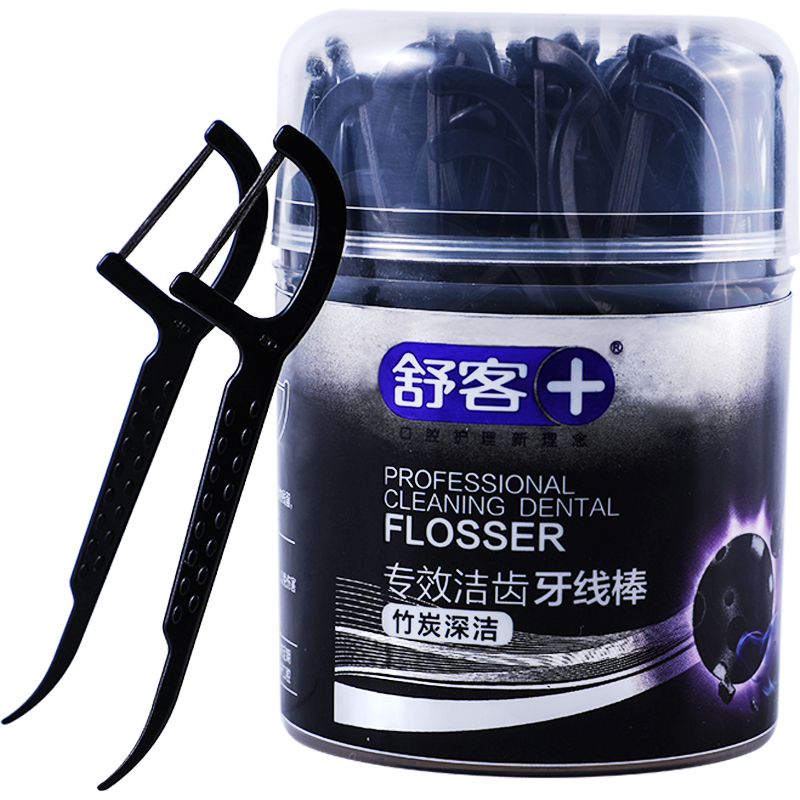舒客超细扁线线剔牙线家庭装牙线棒 联购家居牙线/牙线棒