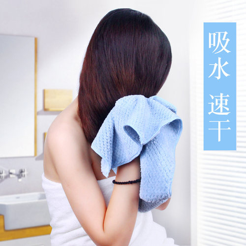 浴巾吸水毛巾擦头发速干发巾纯棉洗脸家用美容洗澡擦干身儿童婴儿 - 图3