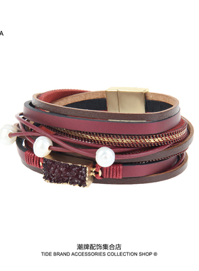 波西米亚风手链叠戴女