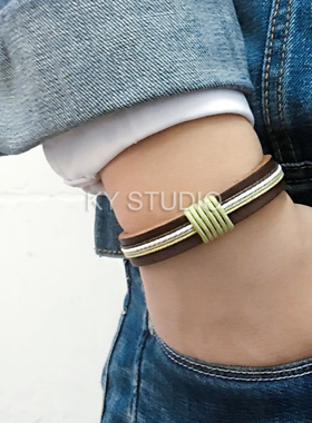 韩版ins复古编织学生情侣手环