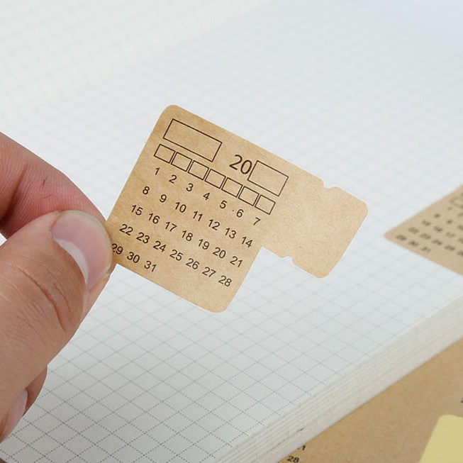 无年限标签索引贴手写年历日历手帐标签贴分隔牛皮纸不干胶贴纸,淘宝优惠券,粉丝福利购,淘宝优惠卷