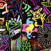 Neon stickers for mobile phone ins style decoration
