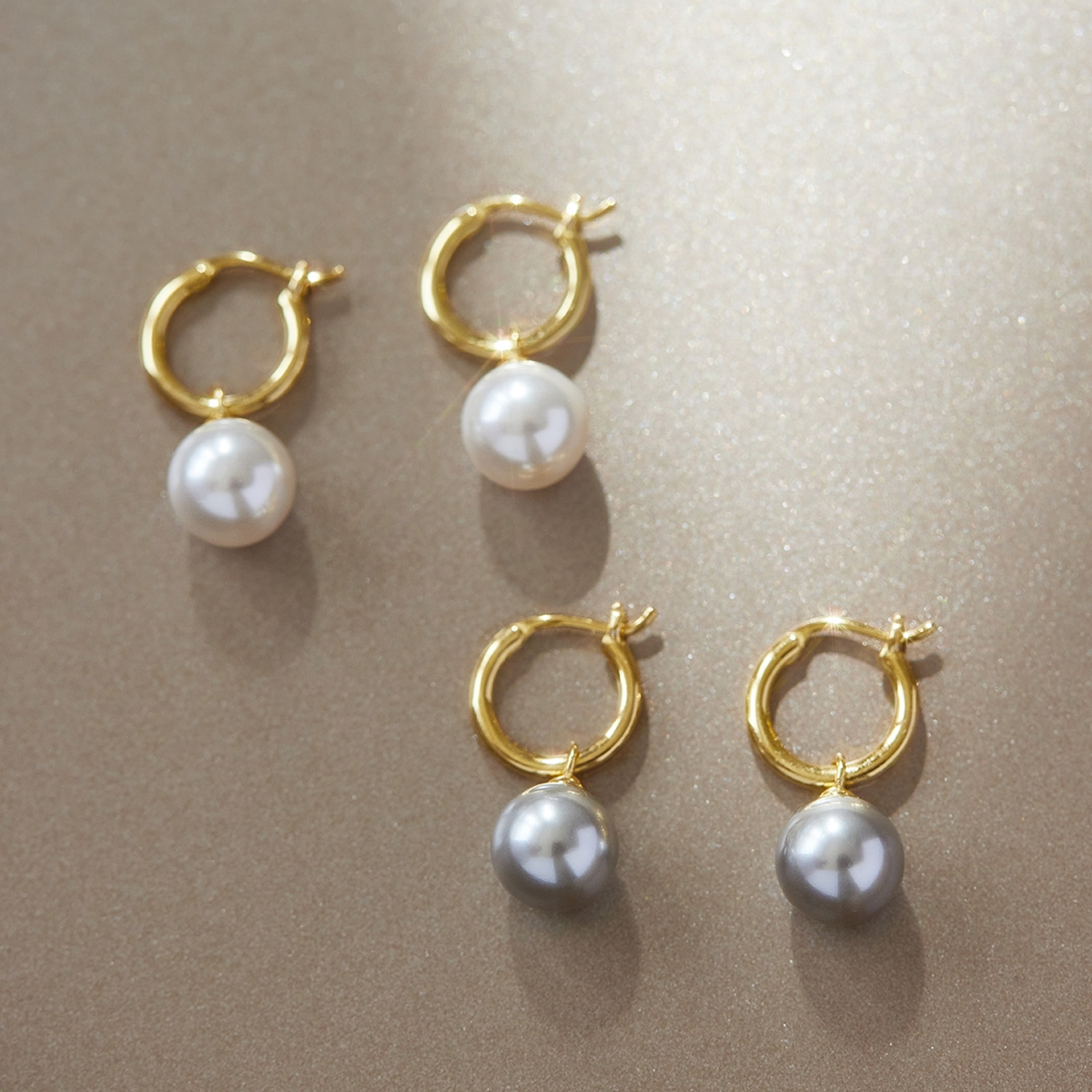 赛赛莉安刘亦菲同款纯银耳圈高级感进口正圆施家珍珠气质耳环新款,淘宝优惠券,粉丝福利购,淘宝优惠卷