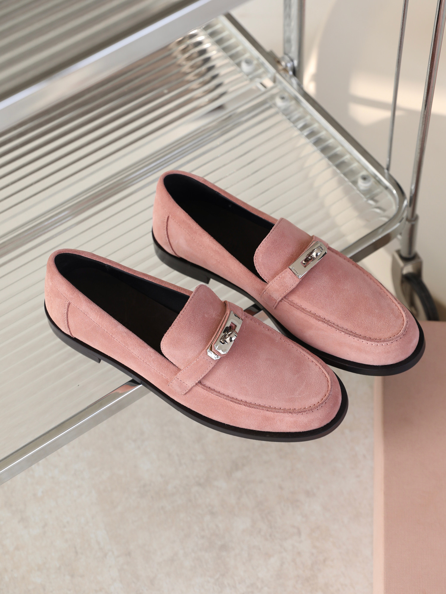 InkingPot彭姐 复古圆头真皮平底舒适乐福鞋女单鞋绒面小皮鞋秋季,淘宝优惠券,粉丝福利购,淘宝优惠卷