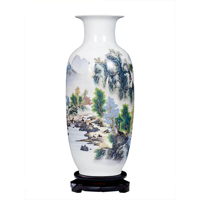 景德镇陶瓷器仿古青花瓷大花瓶摆件客厅富贵竹插花家居工艺装饰品,淘宝优惠券,粉丝福利购,淘宝优惠卷