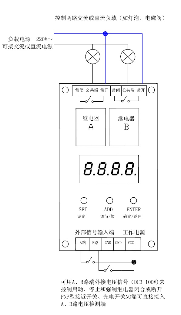 30步可编程时间继电器多段设定通断开关多组定时双路2路控制板-图3