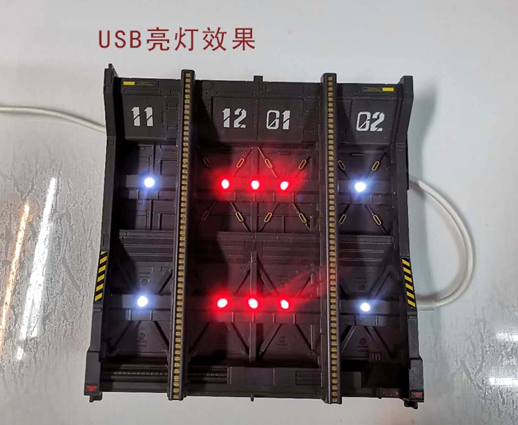 格纳库机库机巢基地整备架 USB供电 LED加灯-图1