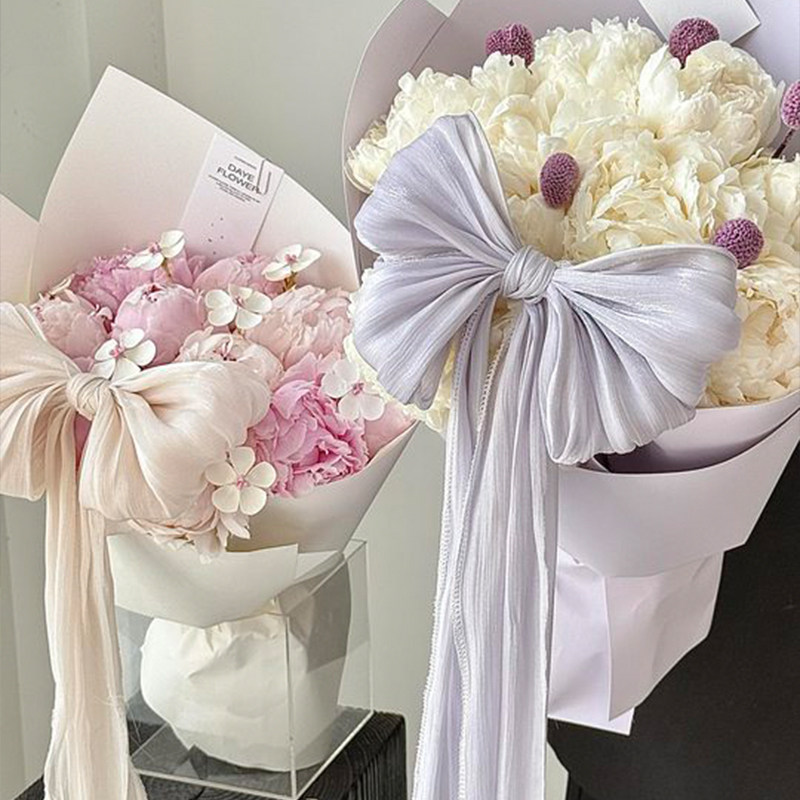 法式珠光雪缎带布料鲜花花束包装带蝴蝶结装饰花艺手工diy材料,淘宝优惠券,粉丝福利购,淘宝优惠卷