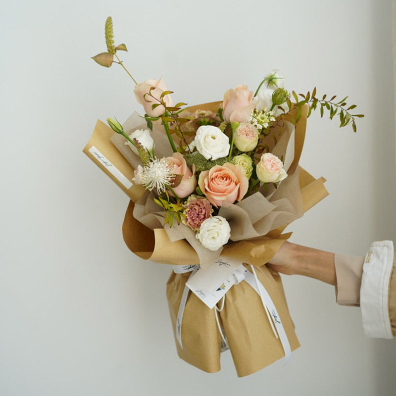复古牛皮纸鲜花花束包装纸英文报纸礼物包装纸花艺包花diy材料纸,淘宝优惠券,粉丝福利购,淘宝优惠卷