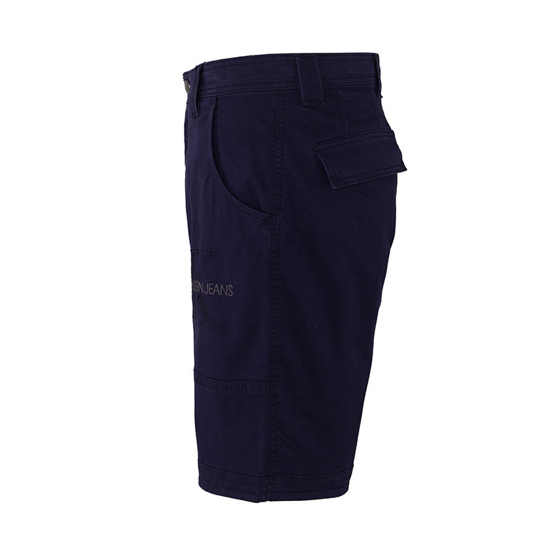 calvin klein男士藏青色5分短裤 银泰百货精品休闲裤