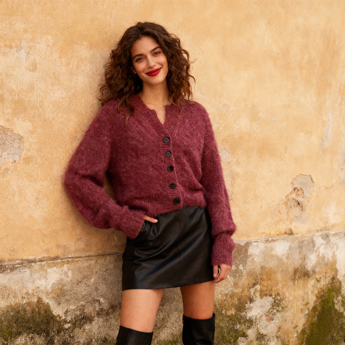 INSPIRE&STORIES 25秋冬新款女士时尚百搭羊绒衫开衫银泰百货,淘宝优惠券,粉丝福利购,淘宝优惠卷