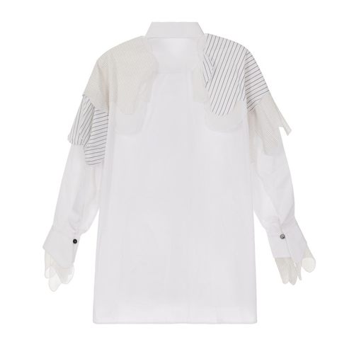 ENFOLD 女士春夏时尚拼接长袖条纹衬衫银泰百货精品  301574 - 图0