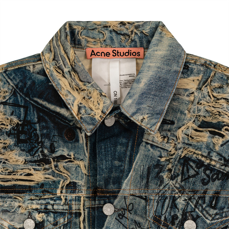 ACNE STUDIOS 春夏新款男士棉质潮流牛仔外套银泰百货 301574,淘宝优惠券,粉丝福利购,淘宝优惠卷