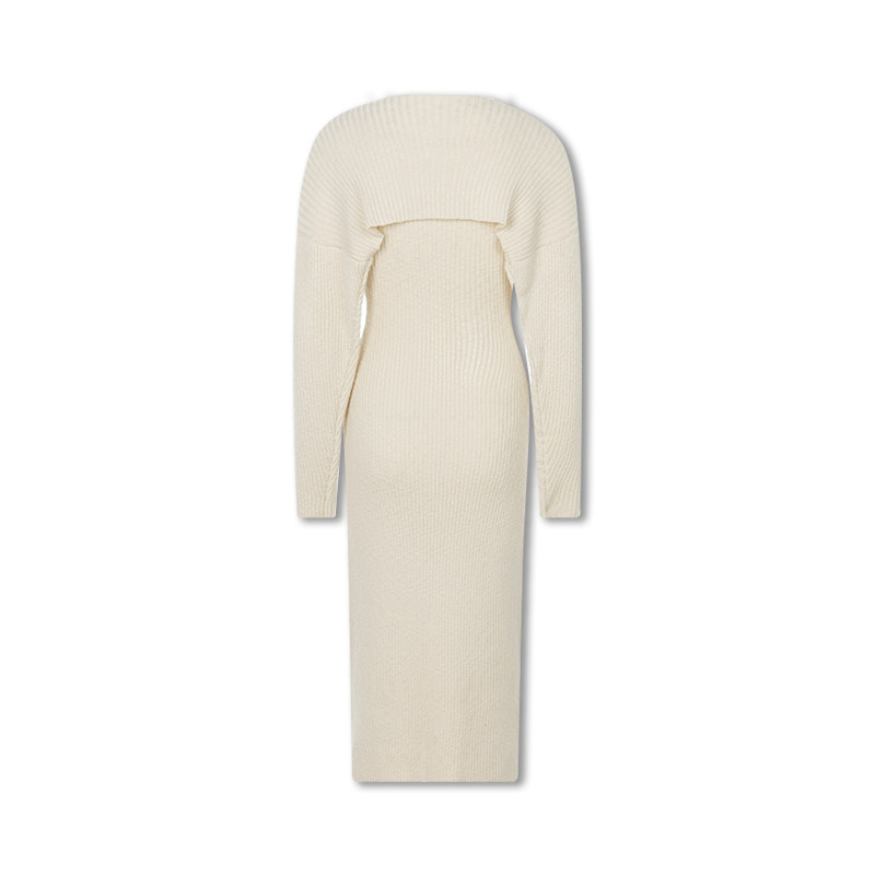 INSPIRE&amp;STORIES 博主同款简约休闲肌理两件套针织连衣裙,淘宝优惠券,粉丝福利购,淘宝优惠卷