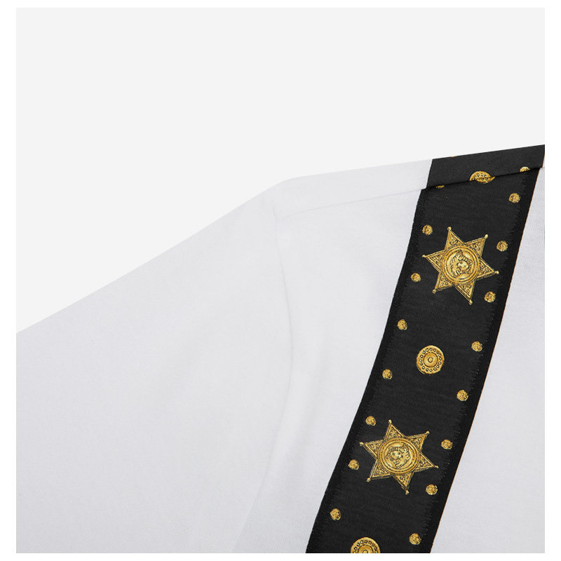 gianni versace多色棉质男士t恤 银泰百货精品T恤