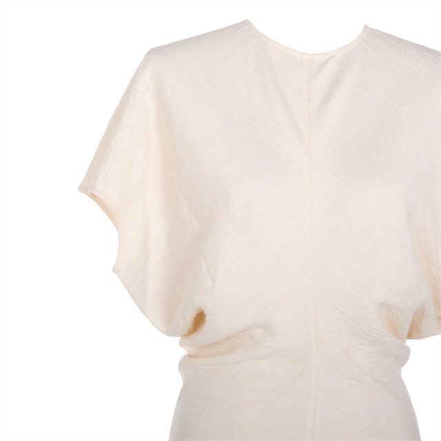 TOTEME Spring and Summer New Women's Solid Color Elegant Short-Sleeved Top Intime Department Store Boutique 301574
