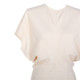 TOTEME Spring and Summer New Women's Solid Color Elegant Short-Sleeved Top Intime Department Store Boutique 301574