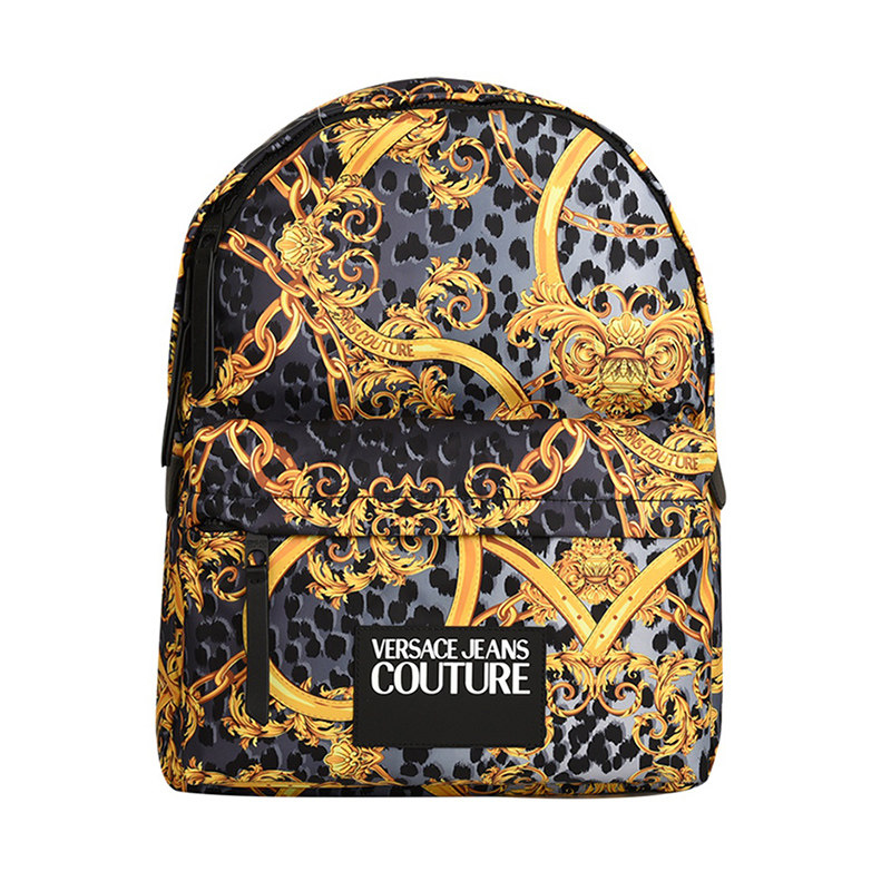 范思哲男士聚酯纤维印花双肩包 银泰百货精品双肩背包