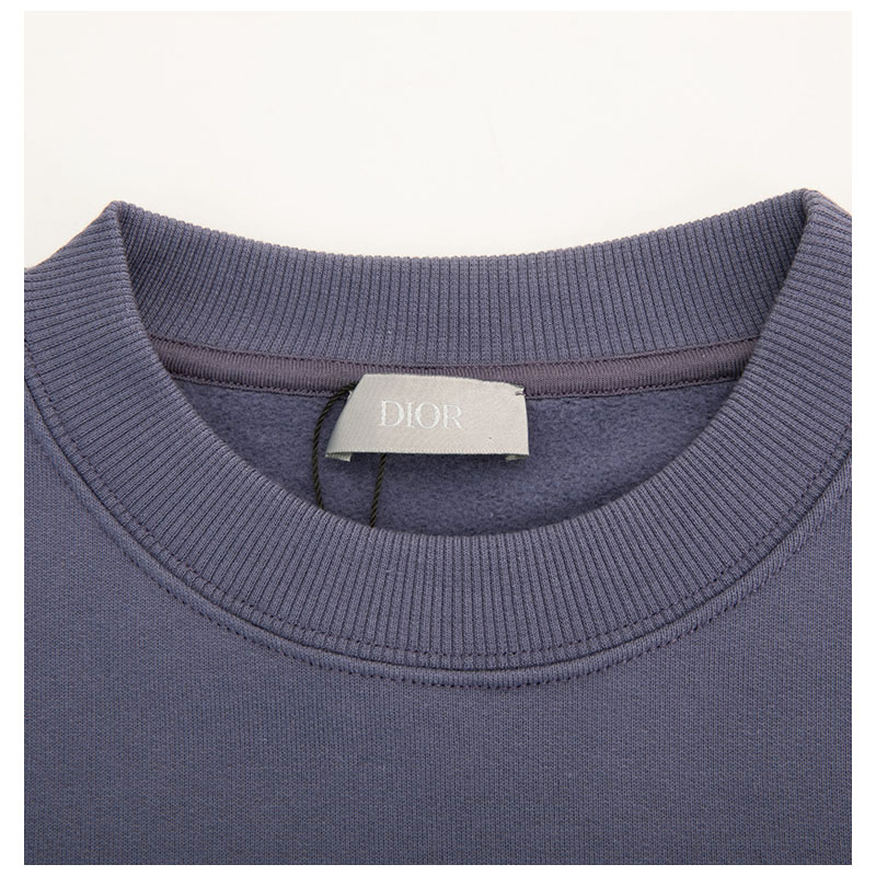 dior homme紫蓝色棉质简约经典卫衣 银泰百货精品卫衣