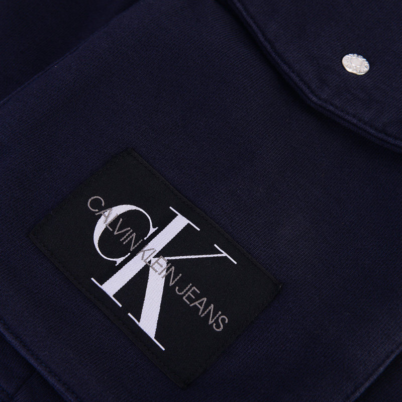 calvin klein男士藏青色简约短裤 银泰百货精品休闲裤