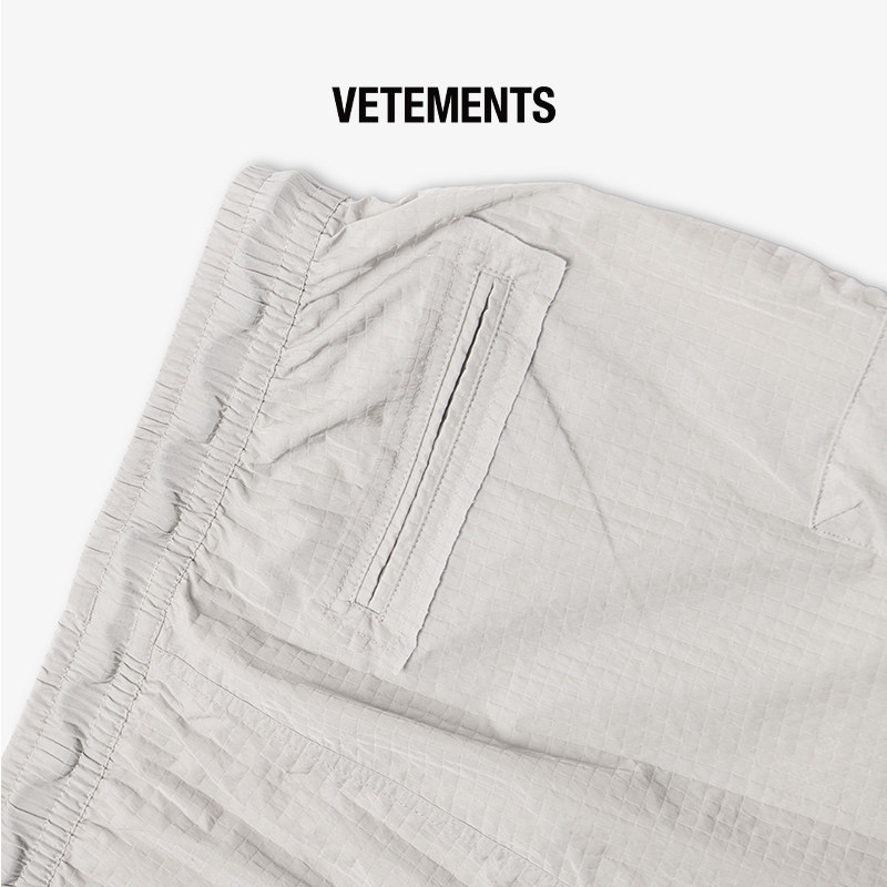 VETEMENTS 男女中性新款亮光提花设计工装梭织短裤银泰百货301446,淘宝优惠券,粉丝福利购,淘宝优惠卷
