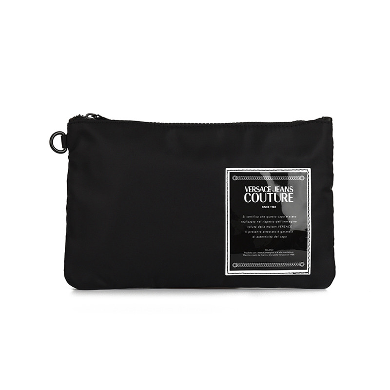 范思哲男士聚酯纤维中号手拿包 银泰百货精品男士包袋