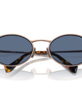 miu miu 25ss太阳镜女款华丽百搭金属小框墨镜银泰百货精品300211