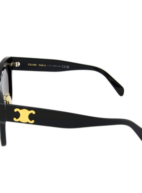 CELINE 2025女款太阳镜可爱凯旋门系列大框板材墨镜银泰 300211