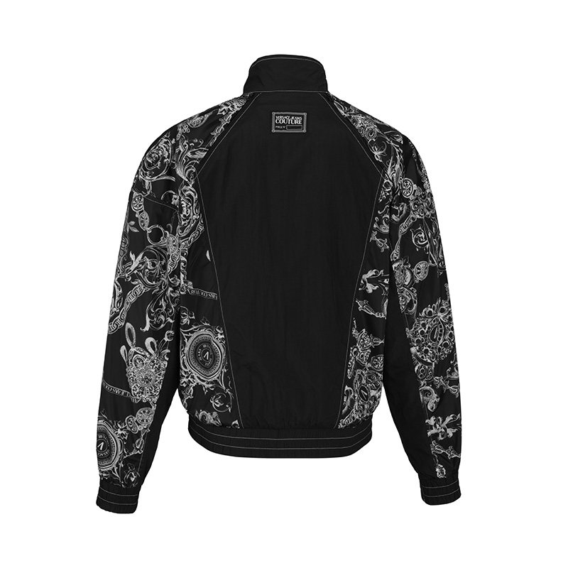 范思哲男士花卉插肩设计189303夹克 银泰百货精品夹克