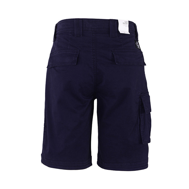 calvin klein男士藏青色5分短裤 银泰百货精品休闲裤