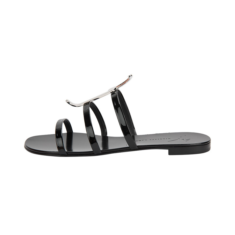 Giuseppe Zanotti GZ 女士大气高级圆头套脚平底凉鞋凉拖,淘宝优惠券,粉丝福利购,淘宝优惠卷