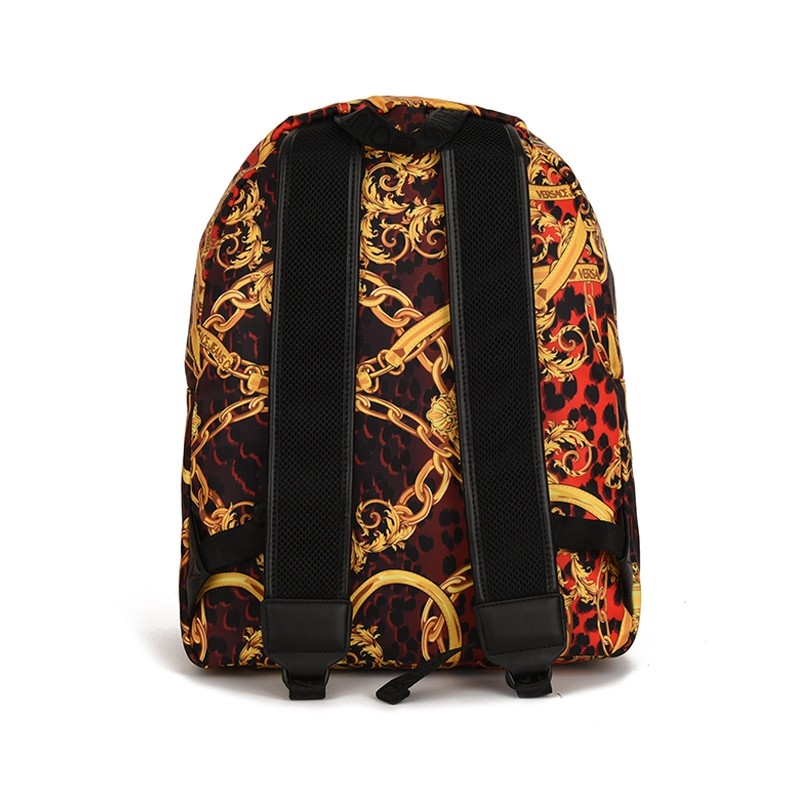 范思哲男士聚酯纤维印花双肩包 银泰百货精品双肩背包