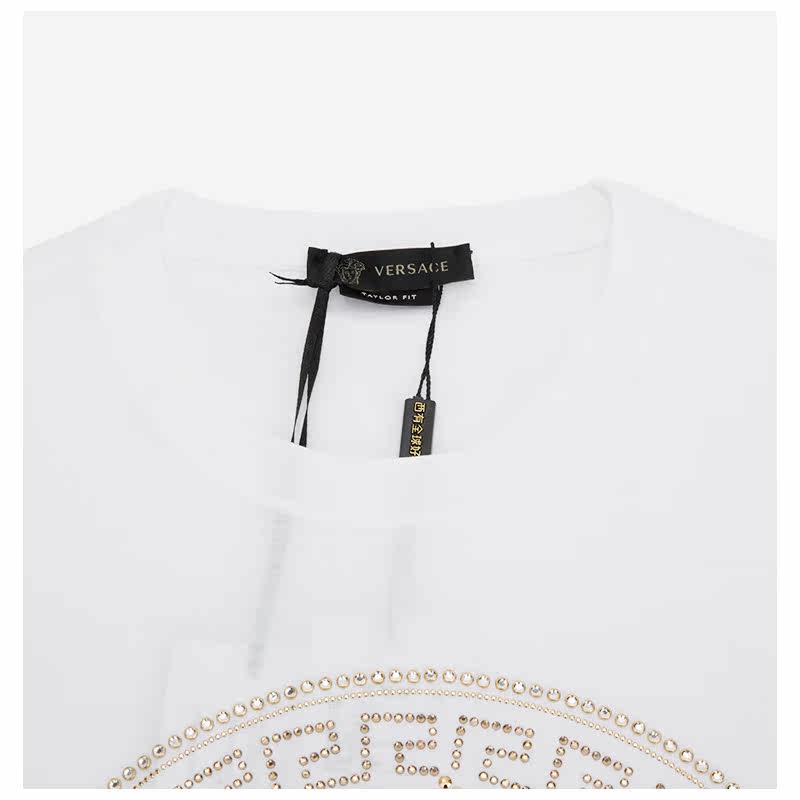 gianni versace白色棉质经典t恤 银泰百货精品T恤