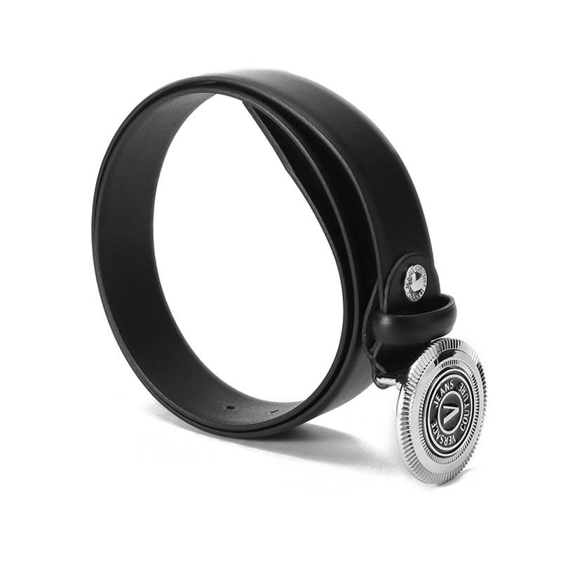 范思哲男士皮革板扣式300095皮带 银泰百货精品腰带/皮带/腰链