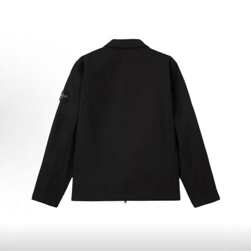 STONE ISLAND男25秋冬棉质休闲外套翻领工装夹克银泰百货 301574 - 图2