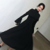 Váy thu đông sang trọng retro ít váy đen 2019 mới của phụ nữ eo dài tay dài Váy dài Hepburn - váy đầm váy lolita váy đầm