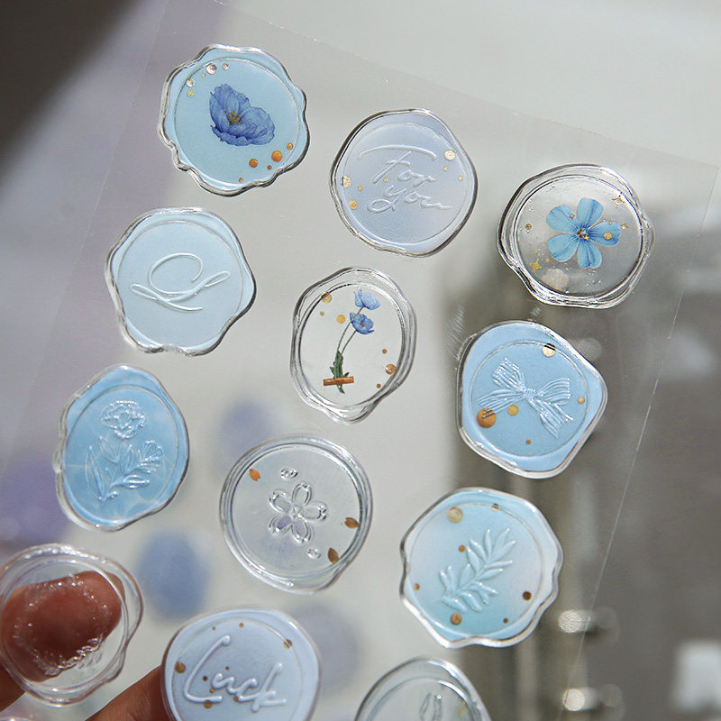 火漆印章复古手帐贴纸烫金信封信纸 贺卡封口立体滴胶印章贴,淘宝优惠券,粉丝福利购,淘宝优惠卷