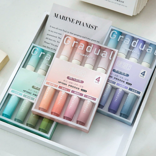 Высококачественная флуоресцентная акварель, мелки для школьников, защита глаз, 4 шт