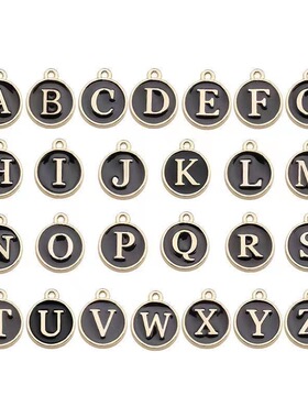 跨境爆款ins字母项链 欧美流行26个英文字母滴油吊坠锁骨链挂饰