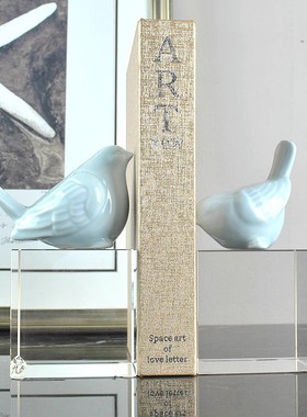 轻奢新古典风电视柜书房水晶底座